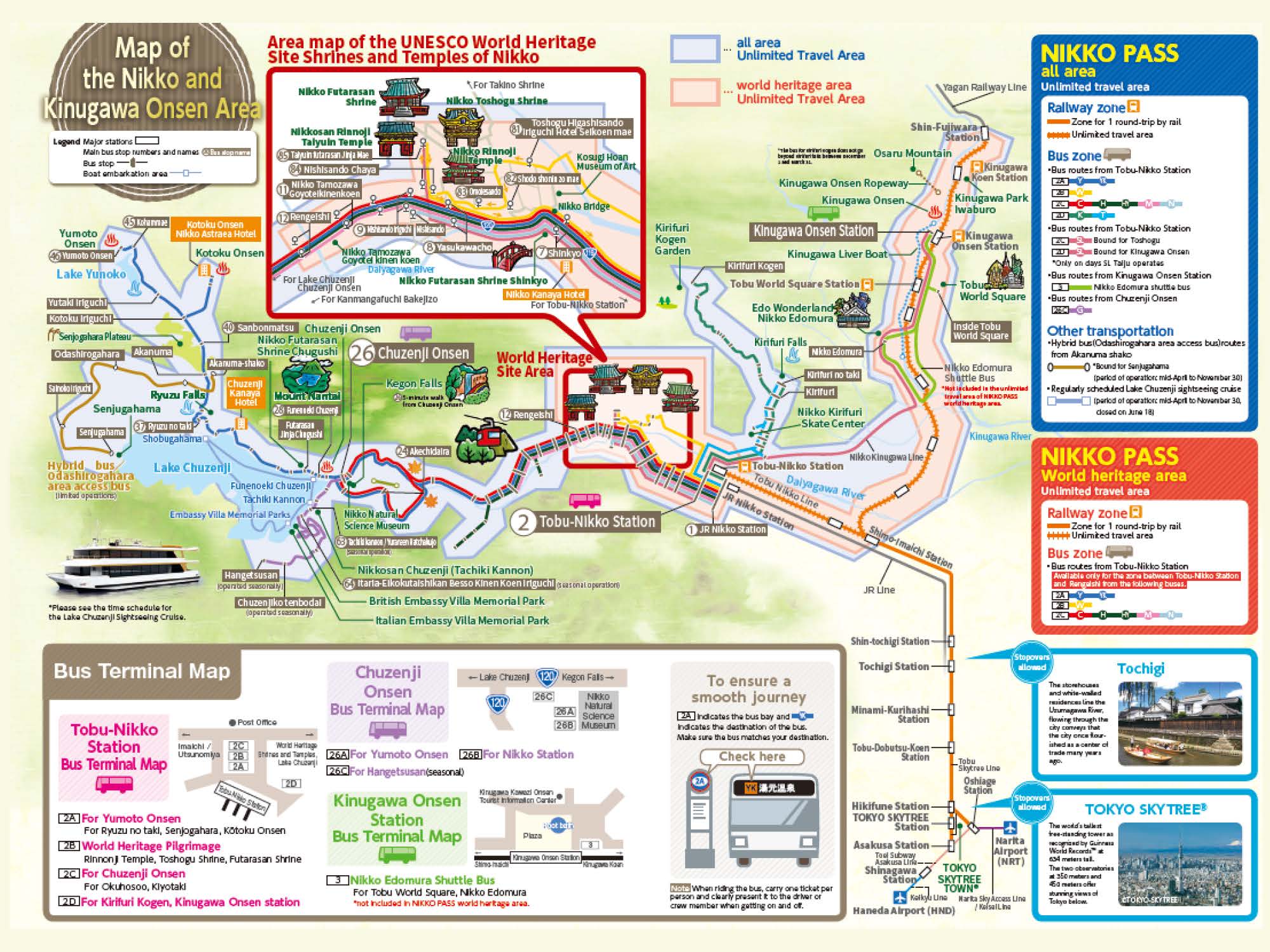 Nikko All Area Pass Tobu Top Tours